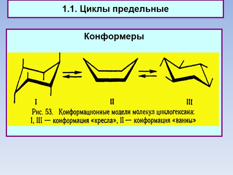 1.1. Циклы предельные Конформеры